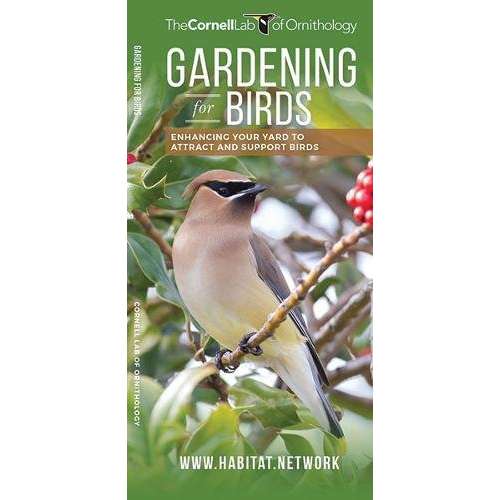 Paradise Clay WFP155 Gardening for Birds: Enhancing Your Yard to Attract and Support Birds - Folding Pocket Guide