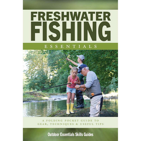 Paradise Clay WFP167 Freshwater Fishing Essentials: A Folding Pocket Guide to Gear, Techniques & Useful Tips - Folding Pocket Guide