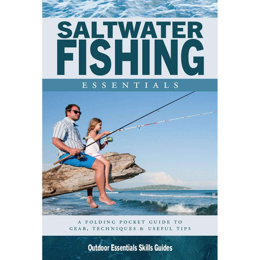 Paradise Clay WFP174 Saltwater Fishing Essentials: A Folding Pocket Guide to Gear, Techniques & Useful Tips - Folding Pocket Guide