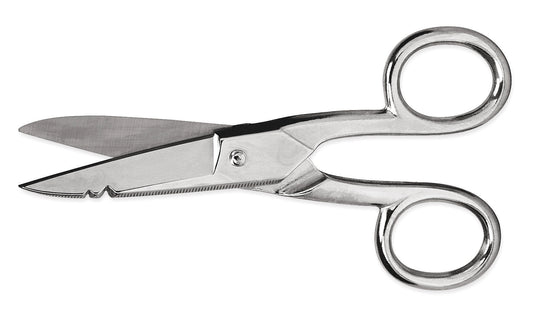 Wiss 175E5V 5" Electrician Scissors with Serrated Bottom Blade - Carded