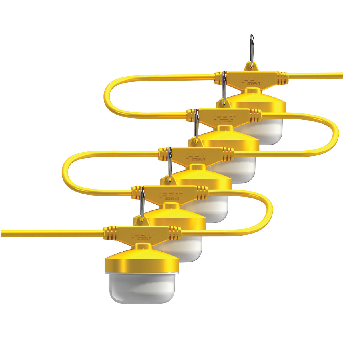 Feit Electric WORKSL50-5G2 50 ft. 8000 Lumens ProSeries 5-Lamp Flood String LED Work Light