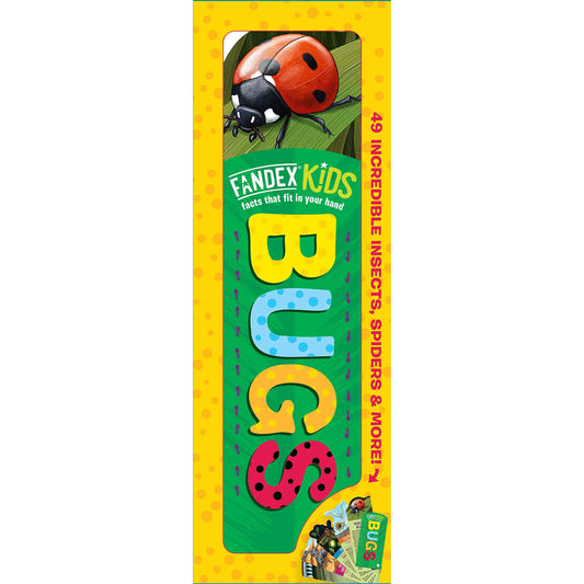 Paradise Clay WPC167 Fandex Kids: Bugs: Facts That Fit in Your Hand: 49 Incredible Insects, Spiders & More!