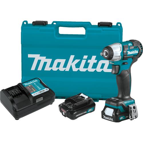 Makita WT05R1 12V max CXT® Lithium‘Ion Brushless Cordless 3/8" Sq. Drive Impact Wrench Kit (2.0Ah)