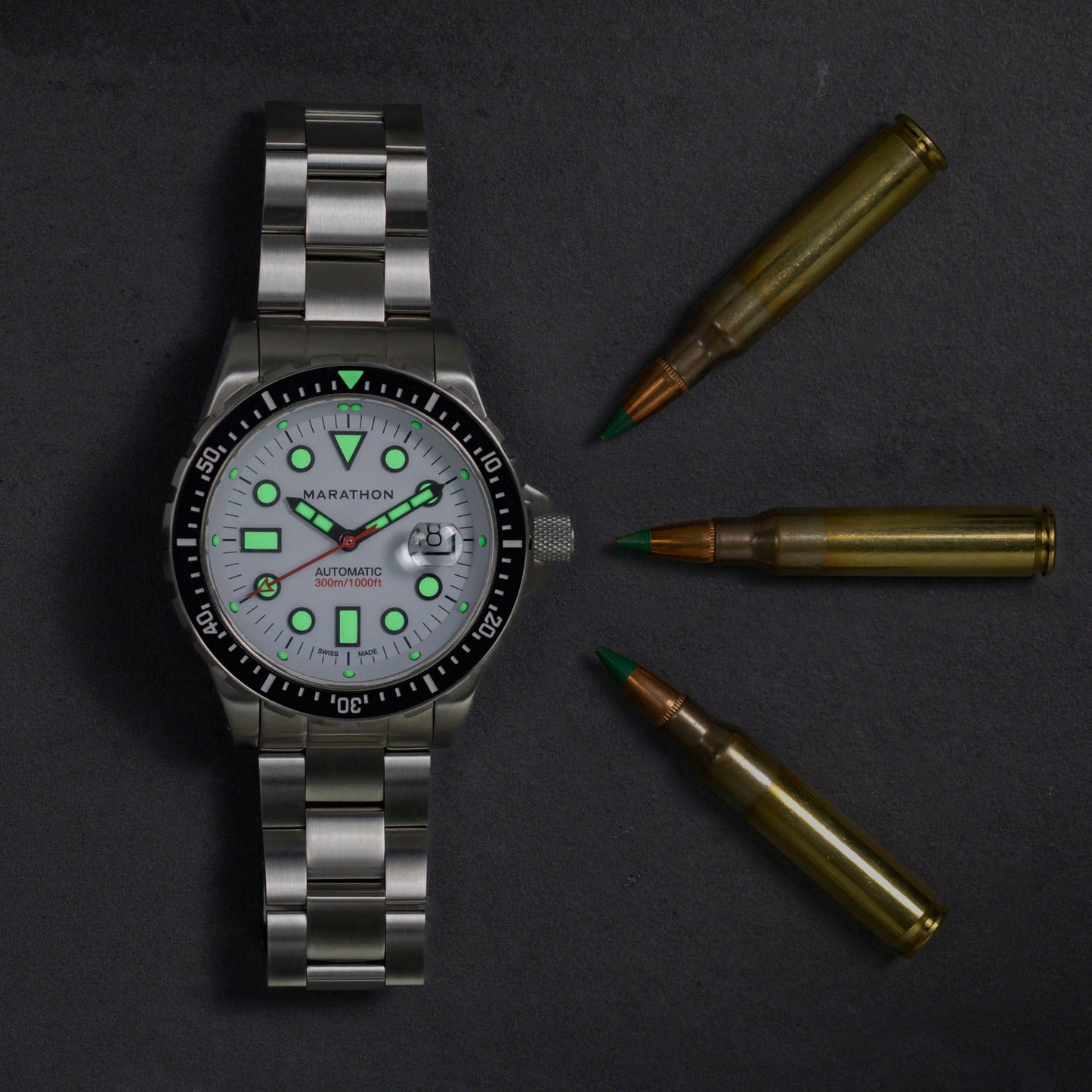 Marathon WW194037SS-2501 Diver's Watch, Automatic, 46MM OSAR WD, TYPE I, SS, COL: SS/SSMAM Steel