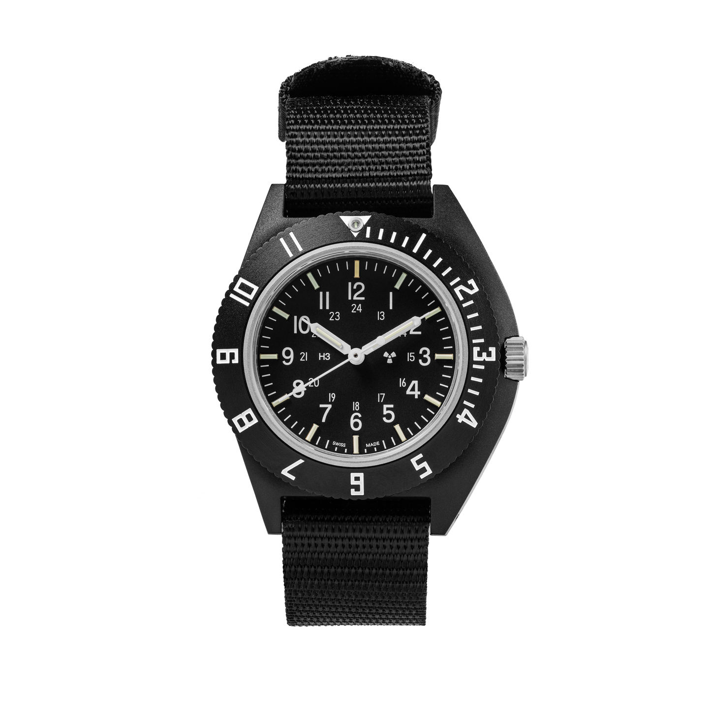 Marathon WW194001BK-0801 NAV Black Navigator Quartz (41mm) Black Dial / Black Ballistic Nato Strap