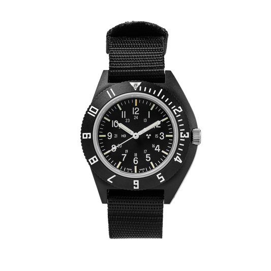 Marathon WW194001BK-0801 NAV Black Navigator Quartz (41mm) Black Dial / Black Ballistic Nato Strap
