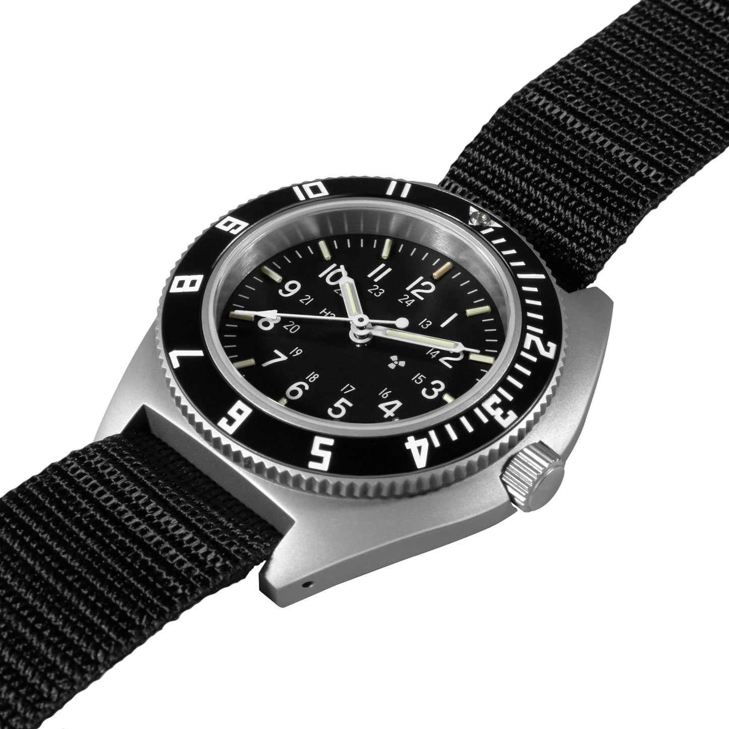 Marathon WW194001SS-0803 Steel Navigator SSNAV 41mm Ballistic Nylon Quartz 12"