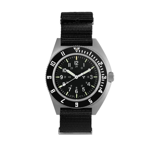 Marathon WW194001SS-0802 41mm Steel Navigator with Tritium Tubes on DEFSTAN Nylon Strap 11