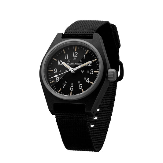 Marathon WW194003BK-0101 Black General Purpose Mechanical (GPM) - 34mm with Black Ballistic Nylon Strap