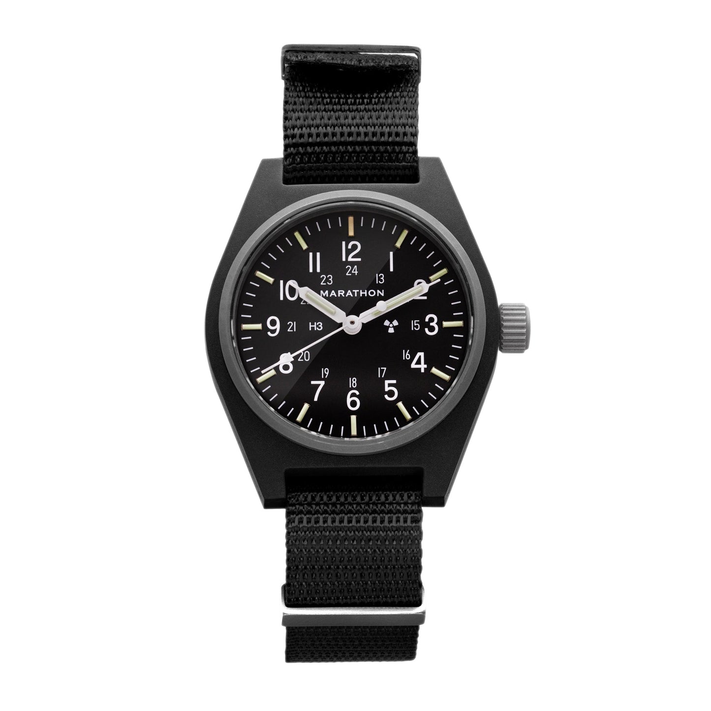 Marathon WW194003BK-0108 Black General Purpose Mechanical (GPM) - 34mm with Black Defence Standard Nylon Strap