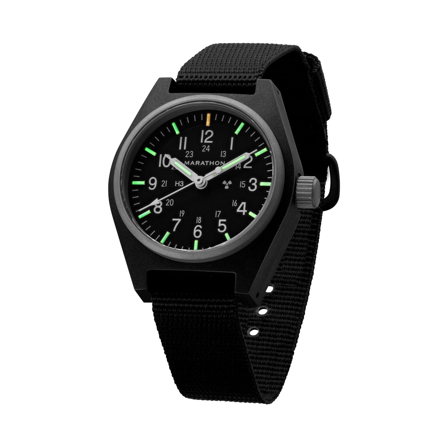 Marathon WW194003BK-0101 Black General Purpose Mechanical (GPM) - 34mm with Black Ballistic Nylon Strap