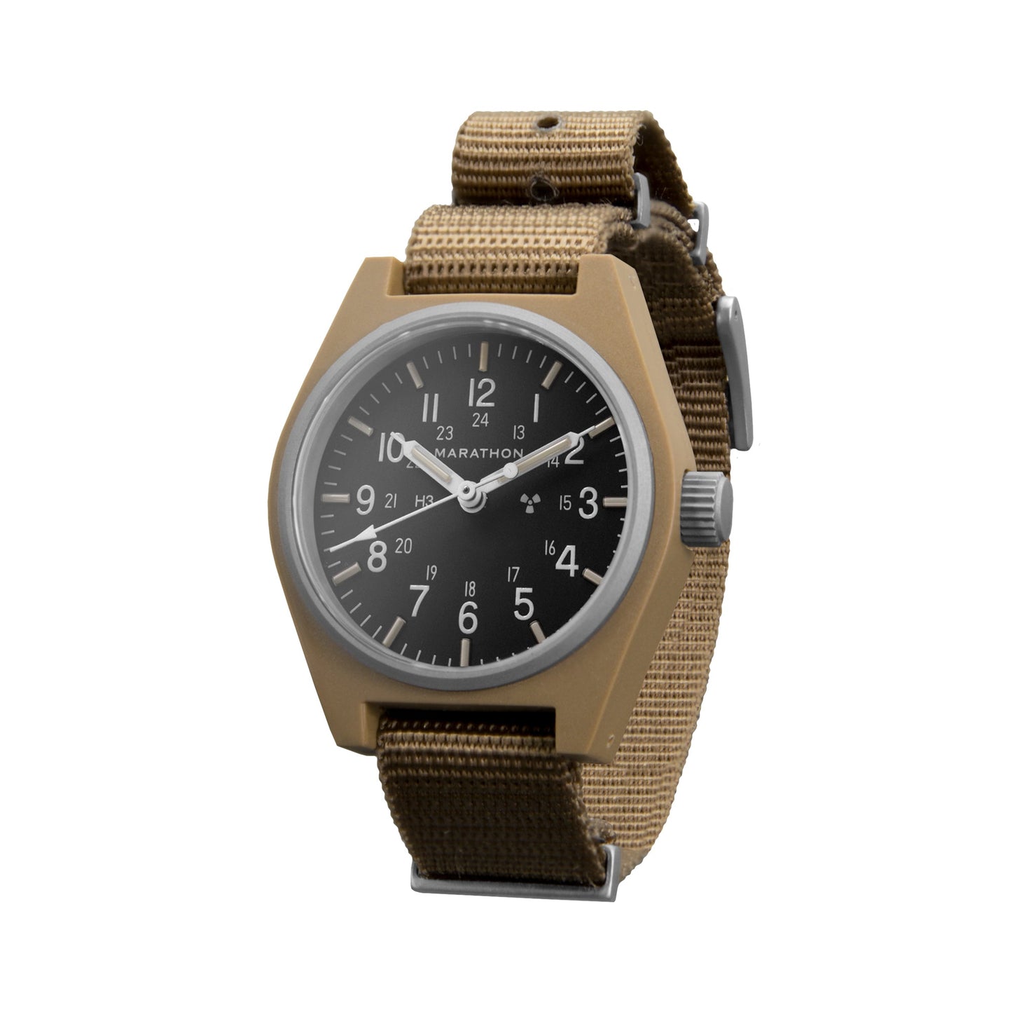 Marathon WW194003DT-0106 Desert Tan General Purpose Mechanical (GPM) - 34mm with Desert Tan Defence Standard Nylon Strap