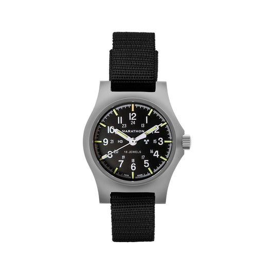 Marathon WW194003SS-0101 Re-Issue Stainless Steel GP Mechanical (GPM) 39mm with Black Ballistic Nylon Strap