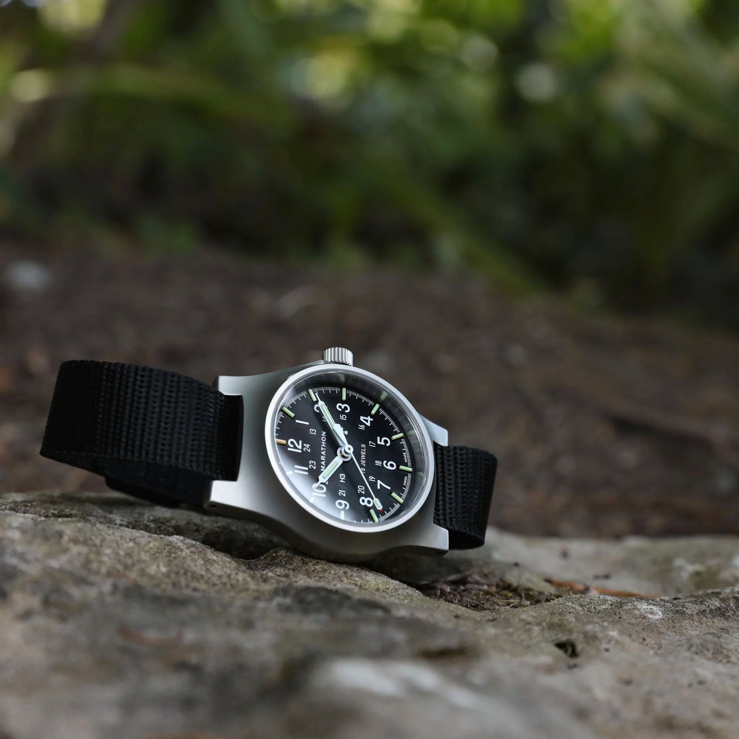 Marathon WW194003SS-0101 Re-Issue Stainless Steel GP Mechanical (GPM) 39mm with Black Ballistic Nylon Strap