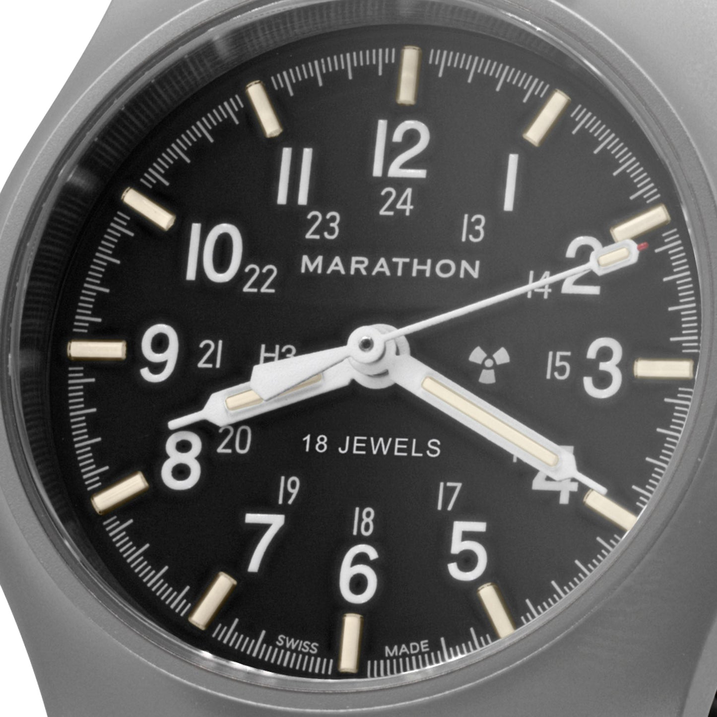 Marathon WW194003SS-0108 Re-Issue Stainless Steel GP Mechanical (GPM) 39mm with Black Defence Standard Nylon Strap