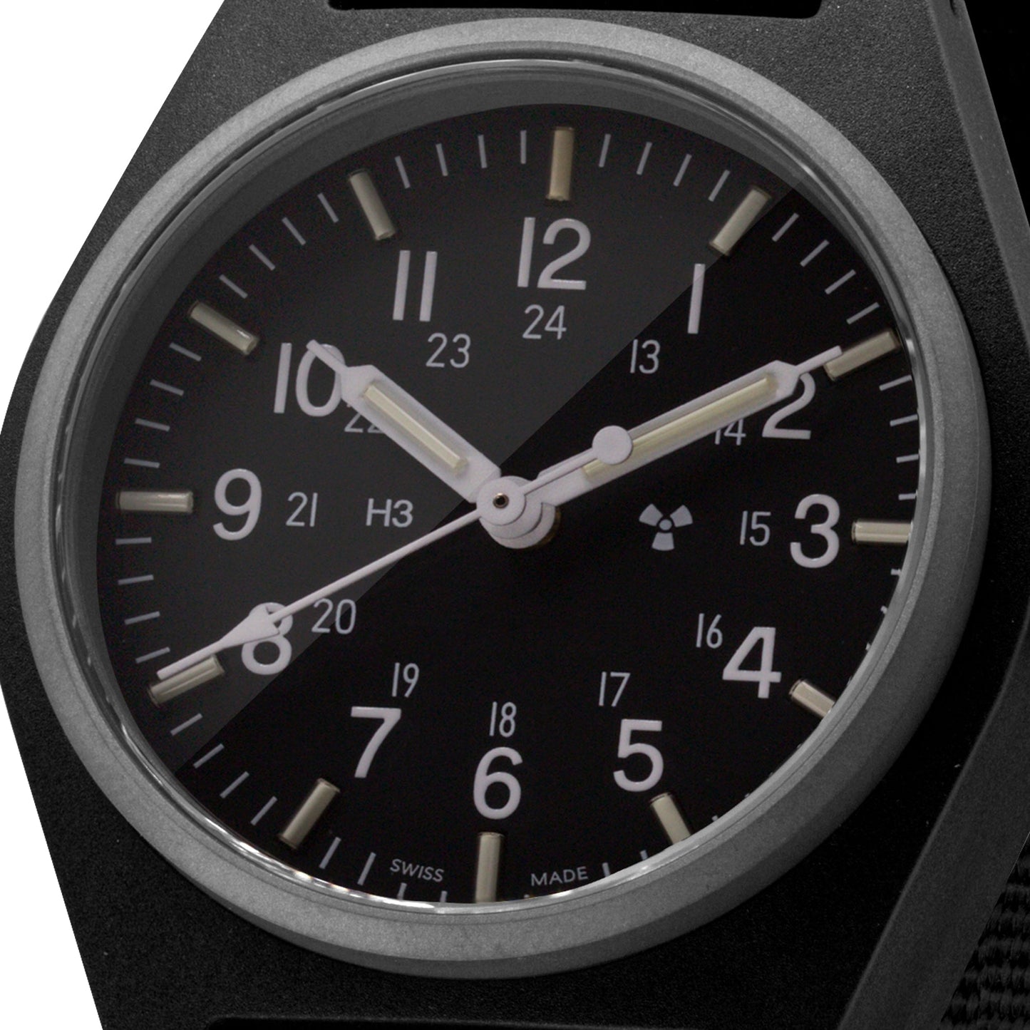 Marathon WW194004BK-0801 Black General Purpose Quartz (GPQ) - 34mm with Black Ballistic Nylon Strap