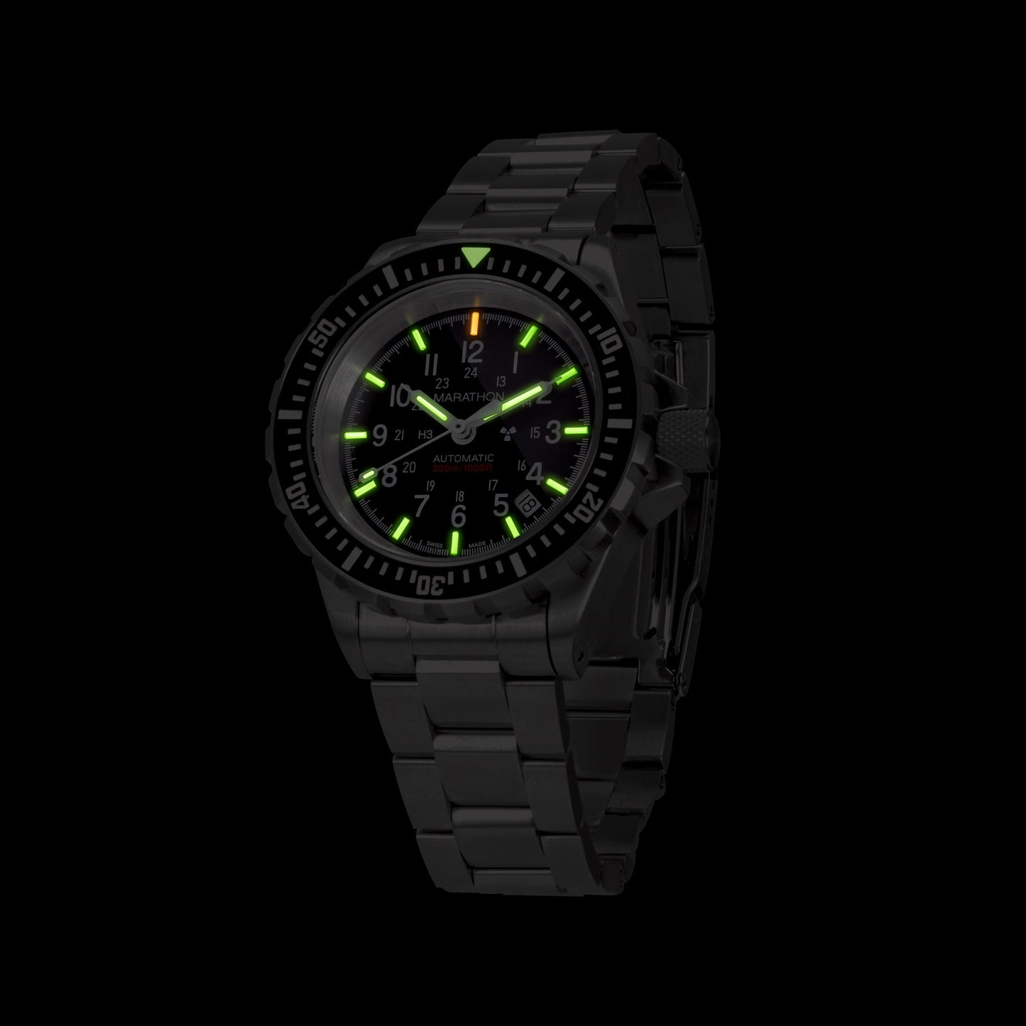 Marathon WW194006SS-0112 Large Diver's Automatic (GSAR) - 41mm with Stainless Steel MA Bracelet