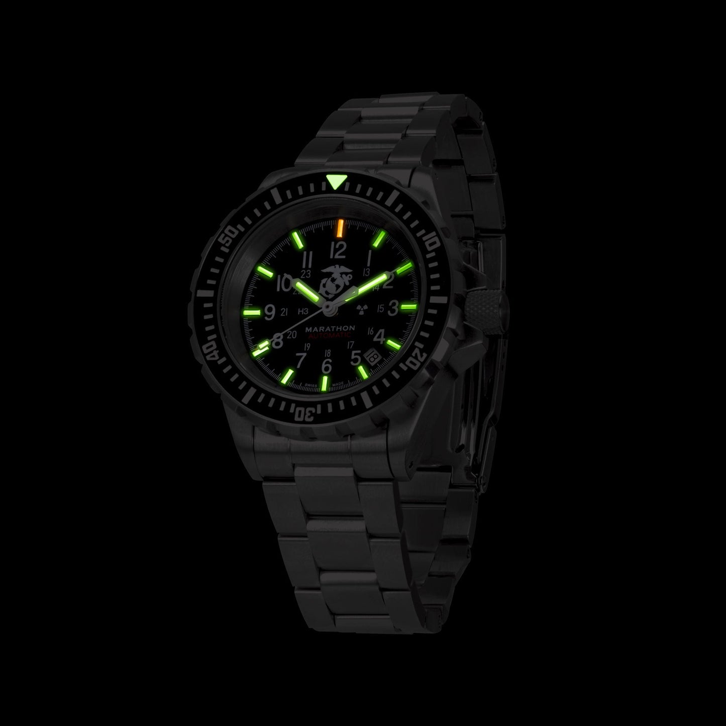 Marathon WW194006SS-0209 Large Diver's Automatic (GSAR) - 41mm - USMC with Stainless Steel MA Bracelet