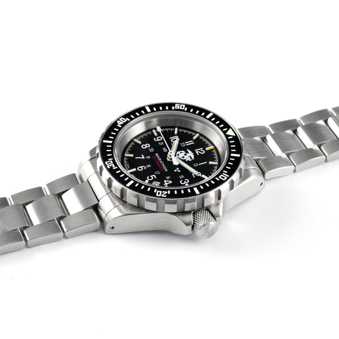 Marathon WW194006SS-0209 Large Diver's Automatic (GSAR) - 41mm - USMC with Stainless Steel MA Bracelet