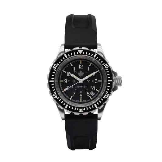Marathon WW194006SS-0330 Large Diver's Automatic (GSAR) - 41mm - Grey Maple with 3 pieces Black Rubber Strap