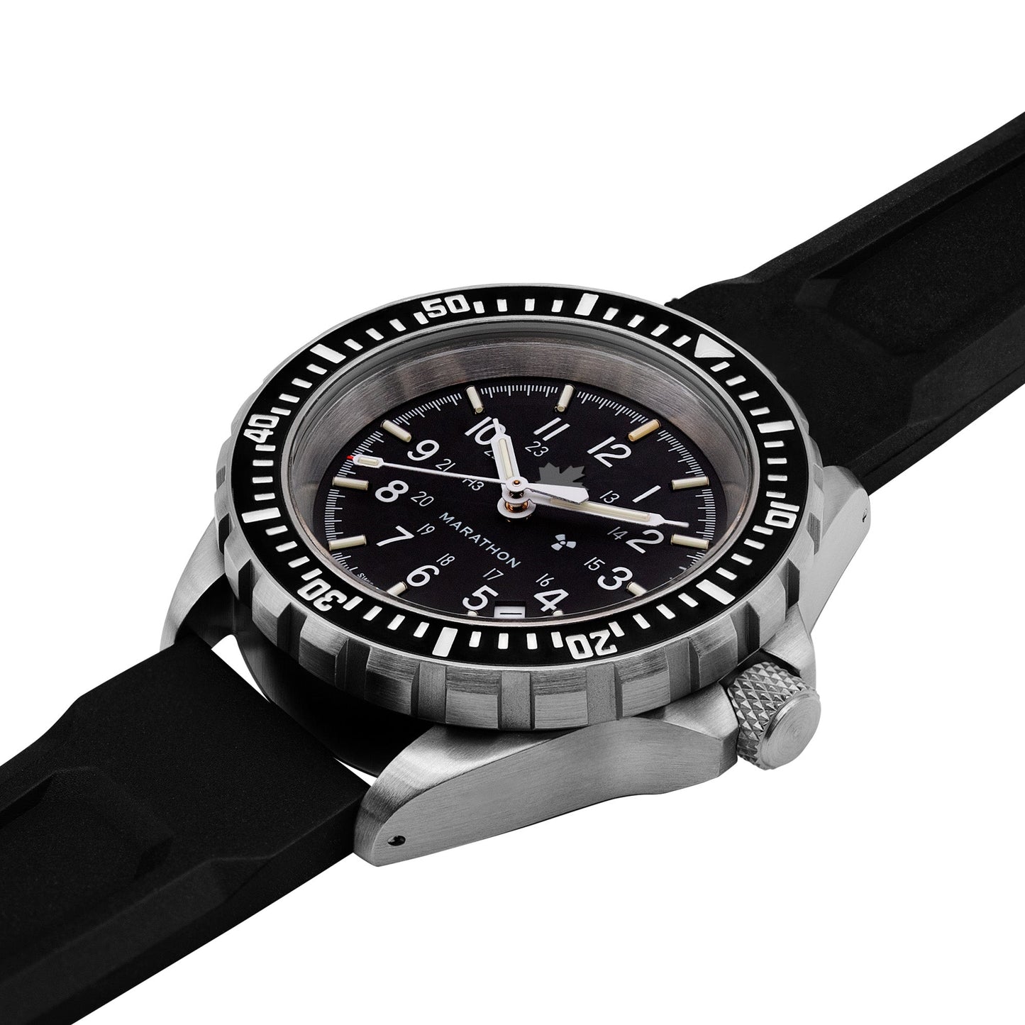 Marathon WW194006SS-0330 Large Diver's Automatic (GSAR) - 41mm - Grey Maple with 3 pieces Black Rubber Strap