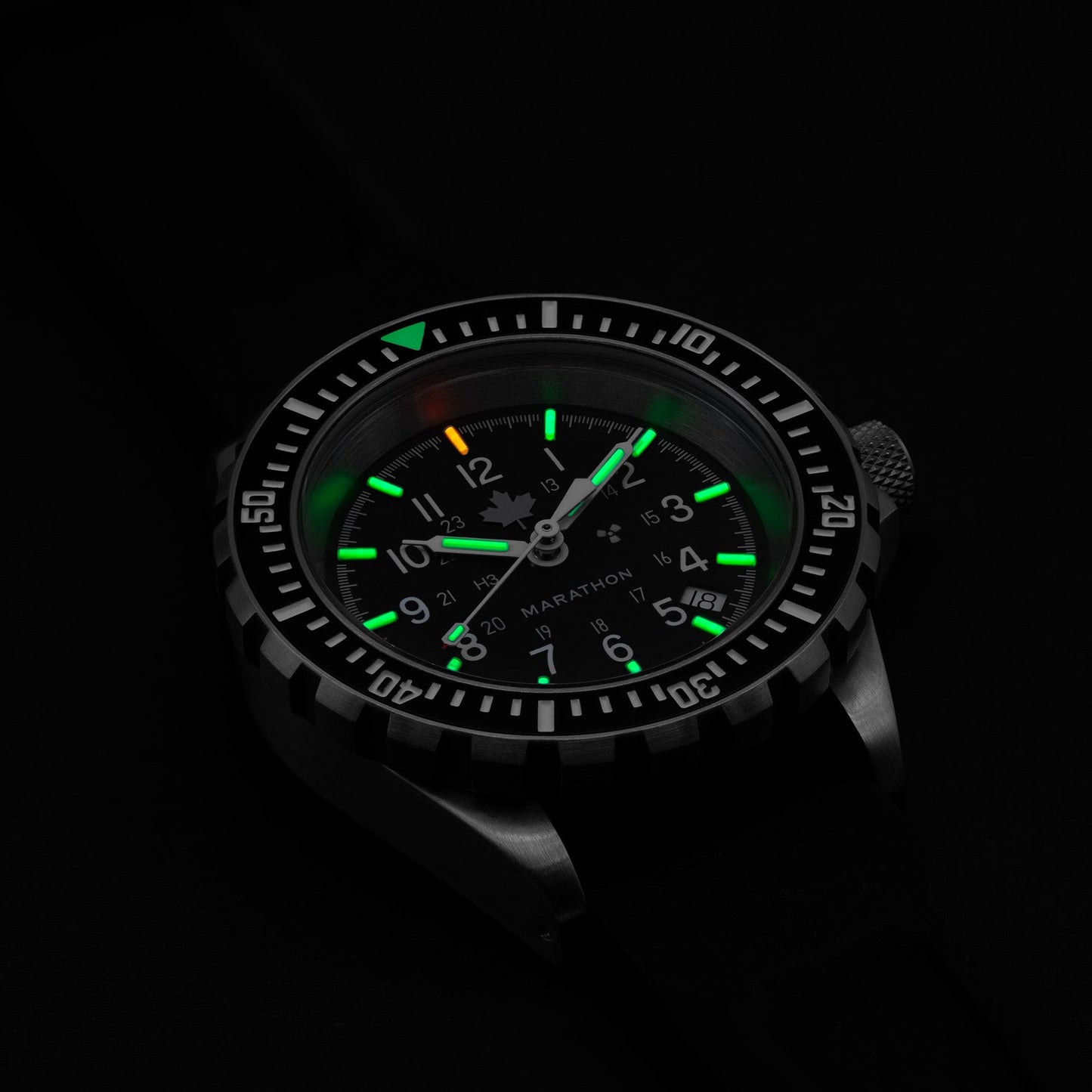 Marathon WW194006SS-0330 Large Diver's Automatic (GSAR) - 41mm - Grey Maple with 3 pieces Black Rubber Strap