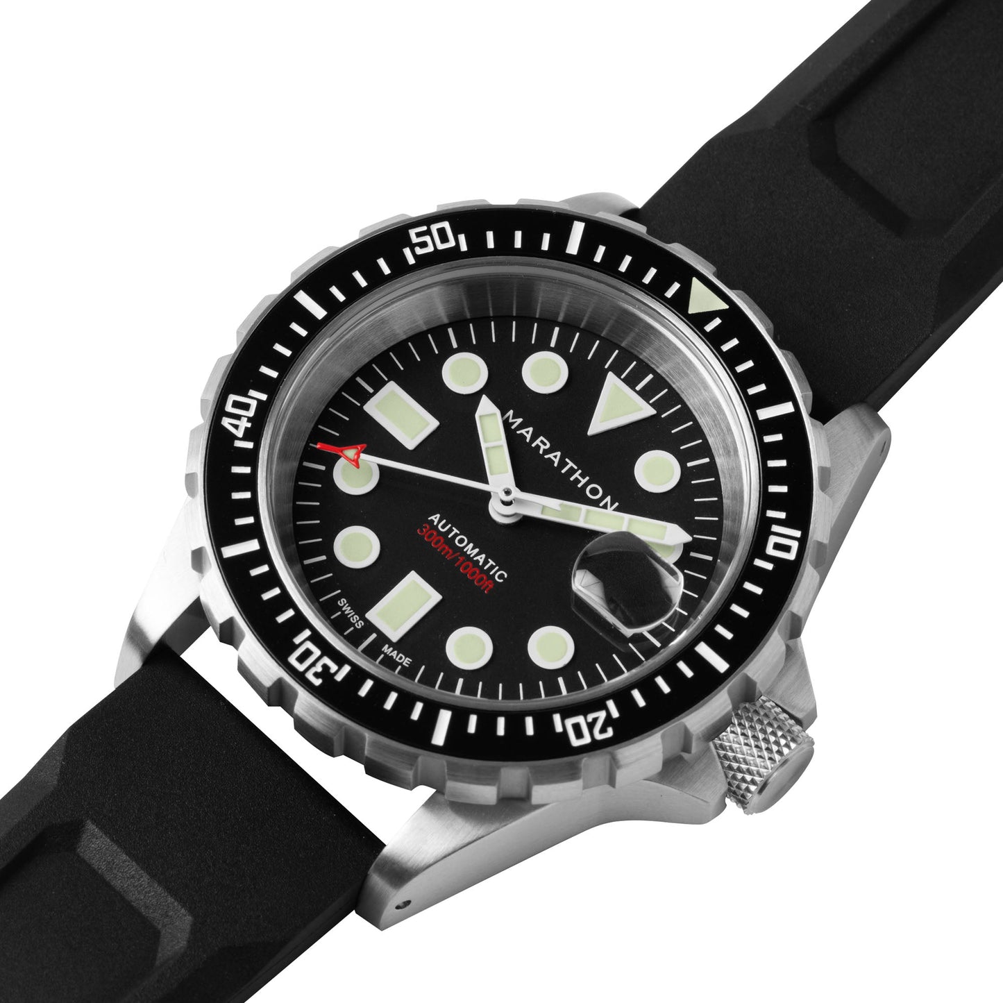 Marathon WW194006SS-2030 Diver'S Watch, Automatic, Osar, Type I, 41Mm, SS, Colour: Ss/Bkss 3Pc Rubber