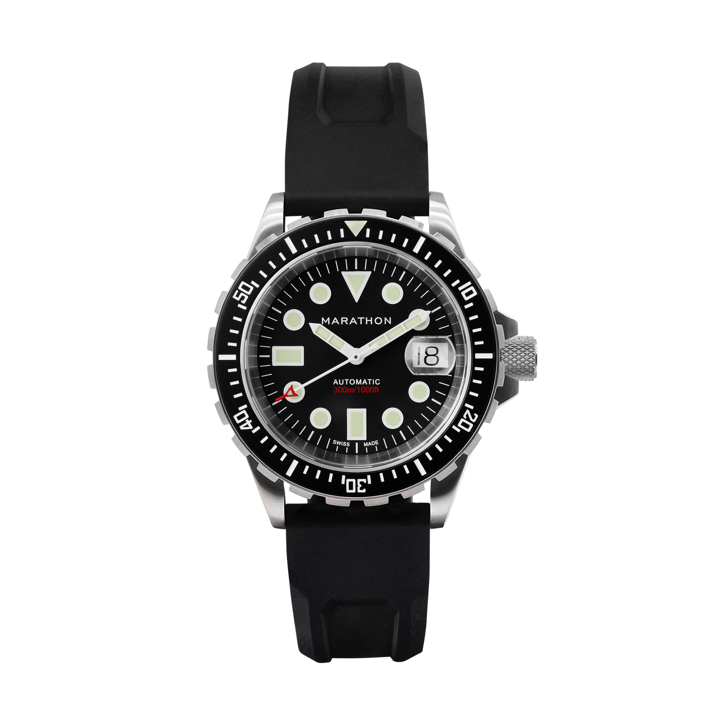 Marathon WW194006SS-2030 Diver'S Watch, Automatic, Osar, Type I, 41Mm, SS, Colour: Ss/Bkss 3Pc Rubber