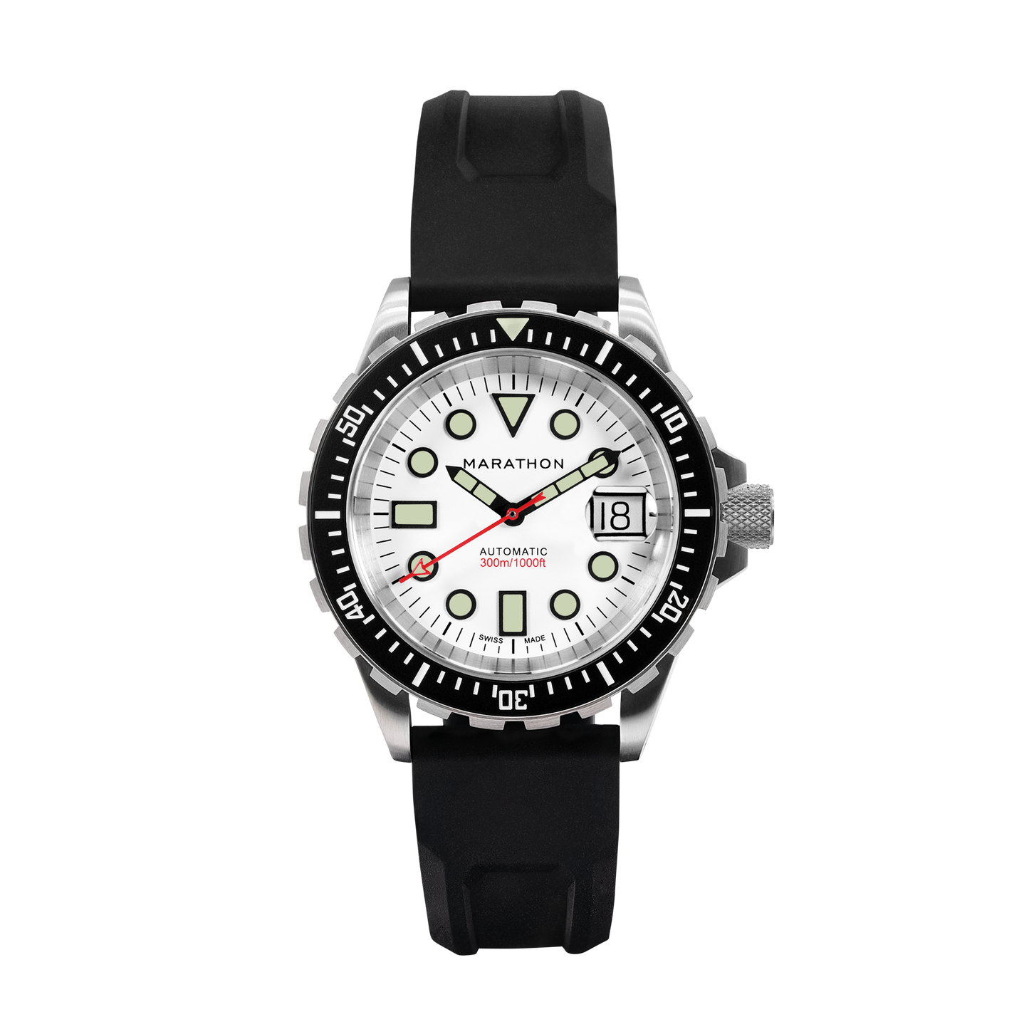 Marathon WW194006SS-2530 Arctic Edition Original SAR Diver's Automatic (41mm) SS/BKSS, 3pc Rubber