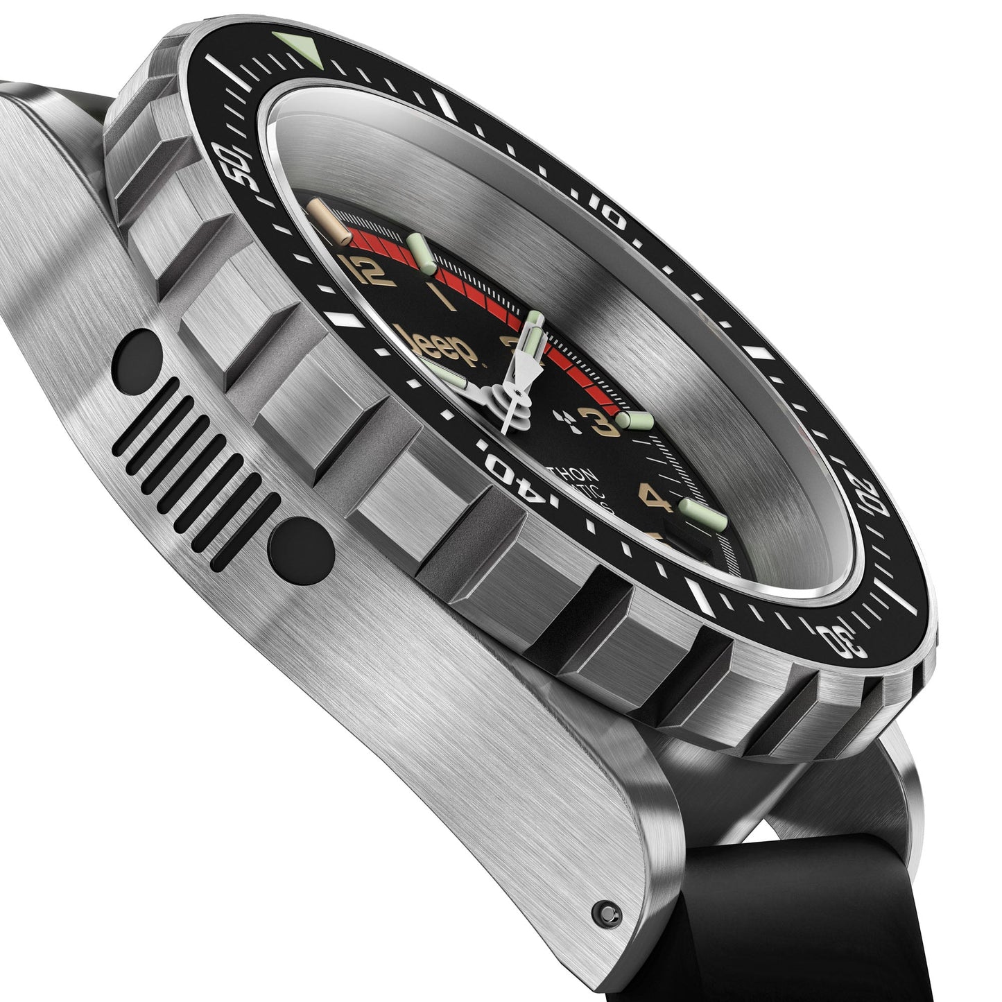 Marathon WW194006SS-4130 41mm JEEP® RUBICON GSAR, Diver's Automatic, Type II, SS, SS/BKSS 3PC Rubber