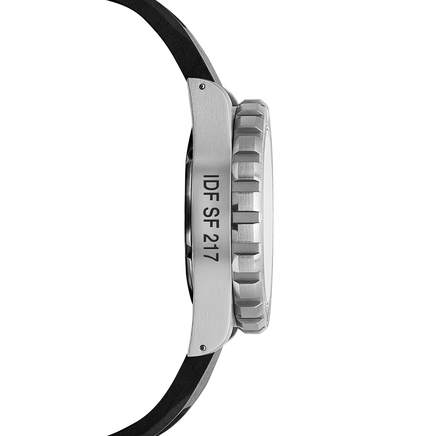 Marathon WW194007SS-0630 41mm TSAR Duvdevan, Type II - Diver's Quartz with 3 Pieces Black Rubber Strap