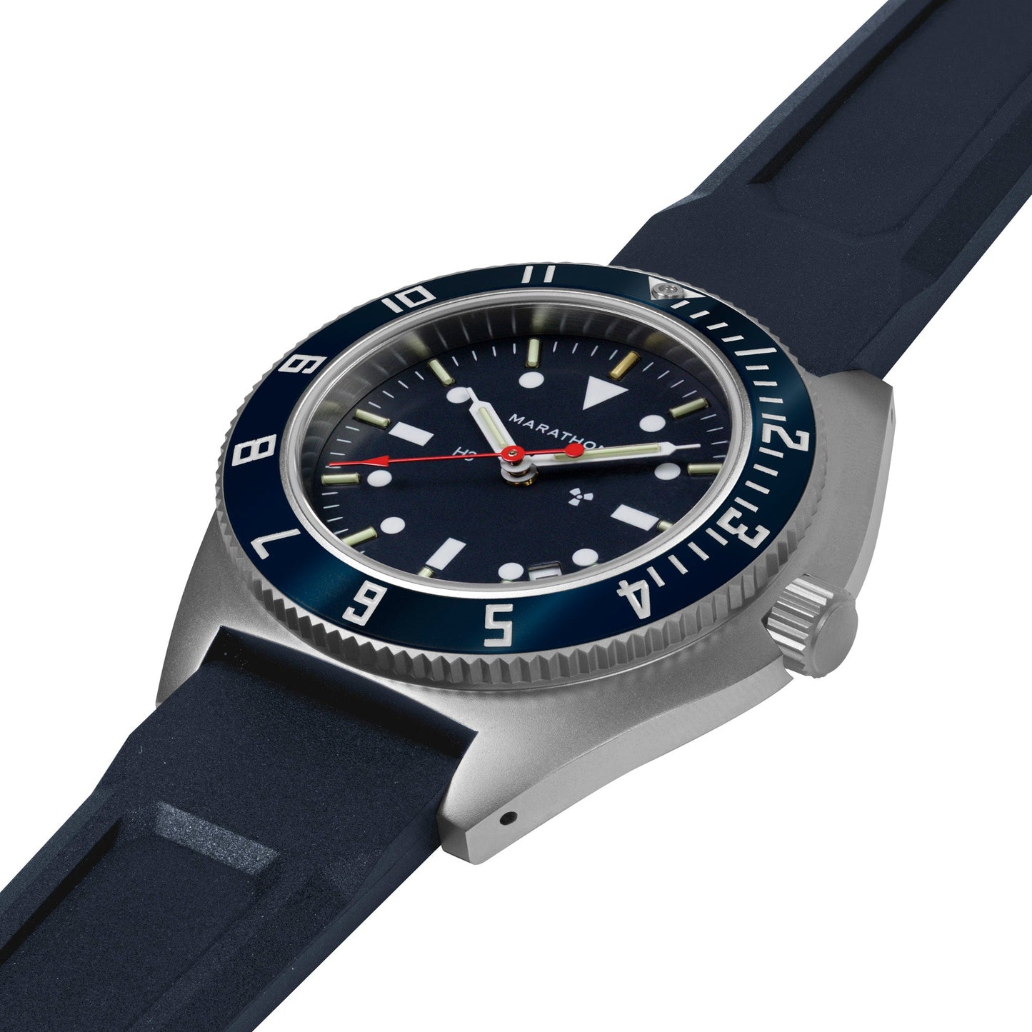 Marathon WW194013SS-1301 Blue Yonder SSNAV-D Quartz Limited Edition (41mm) Blue Dial / Blue Rubber Strap