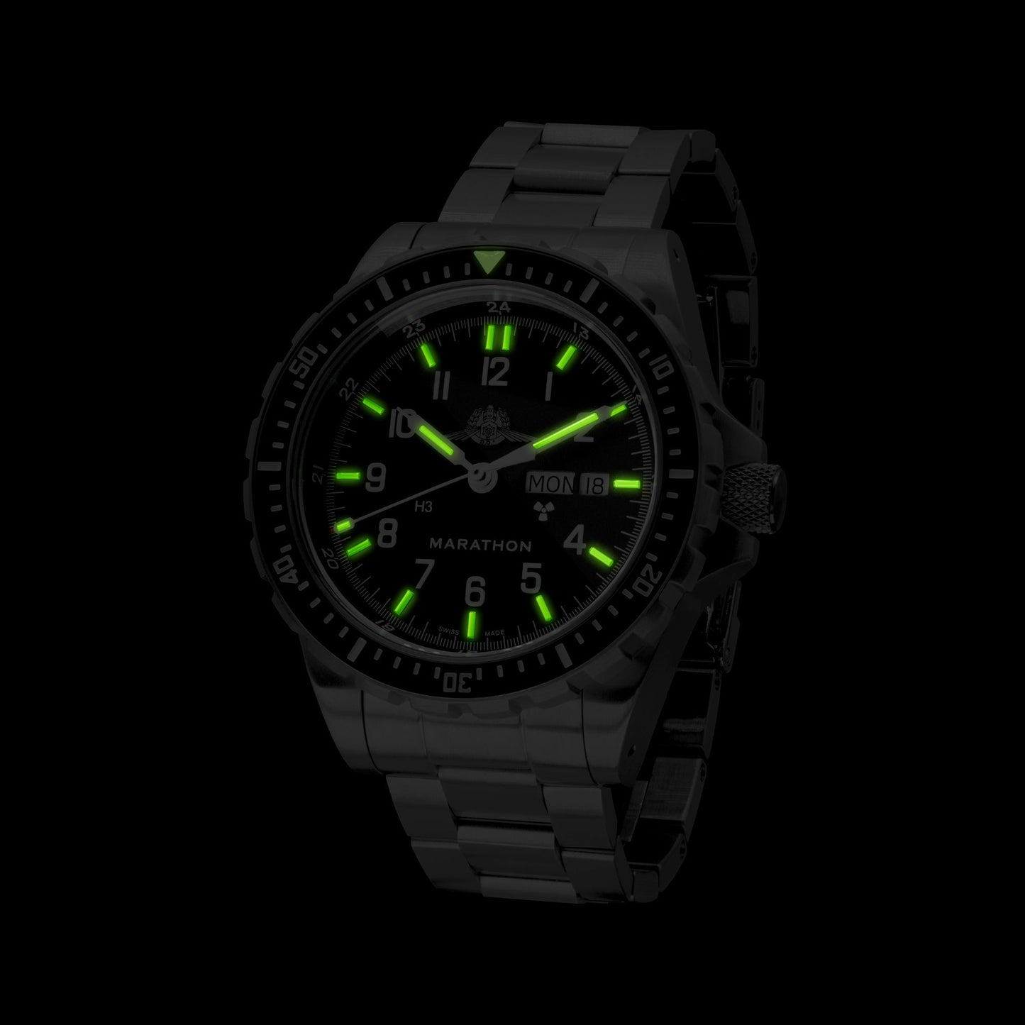 Marathon WW194021SS-0706 Jumbo Diver's Automatic (JDD) - 46mm with Stainless Steel YAMAM Bracelet