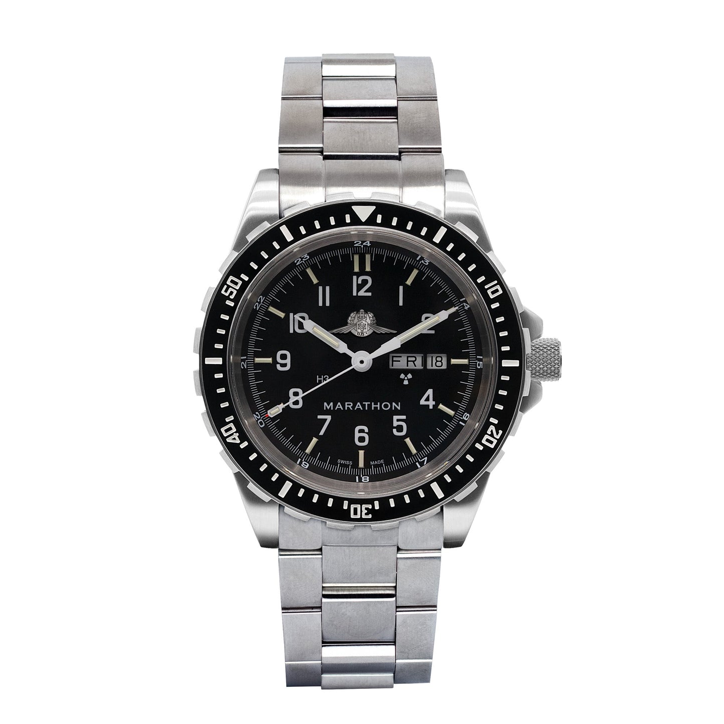 Marathon WW194021SS-0706 Jumbo Diver's Automatic (JDD) - 46mm with Stainless Steel YAMAM Bracelet