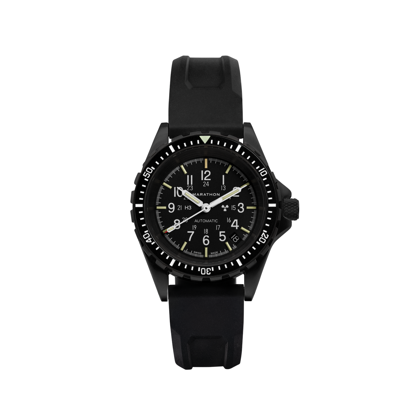 Marathon WW194026BK-0130 GSAR,36mm, on Anthracite Rubber Strap, SW200-1 Movement with Date