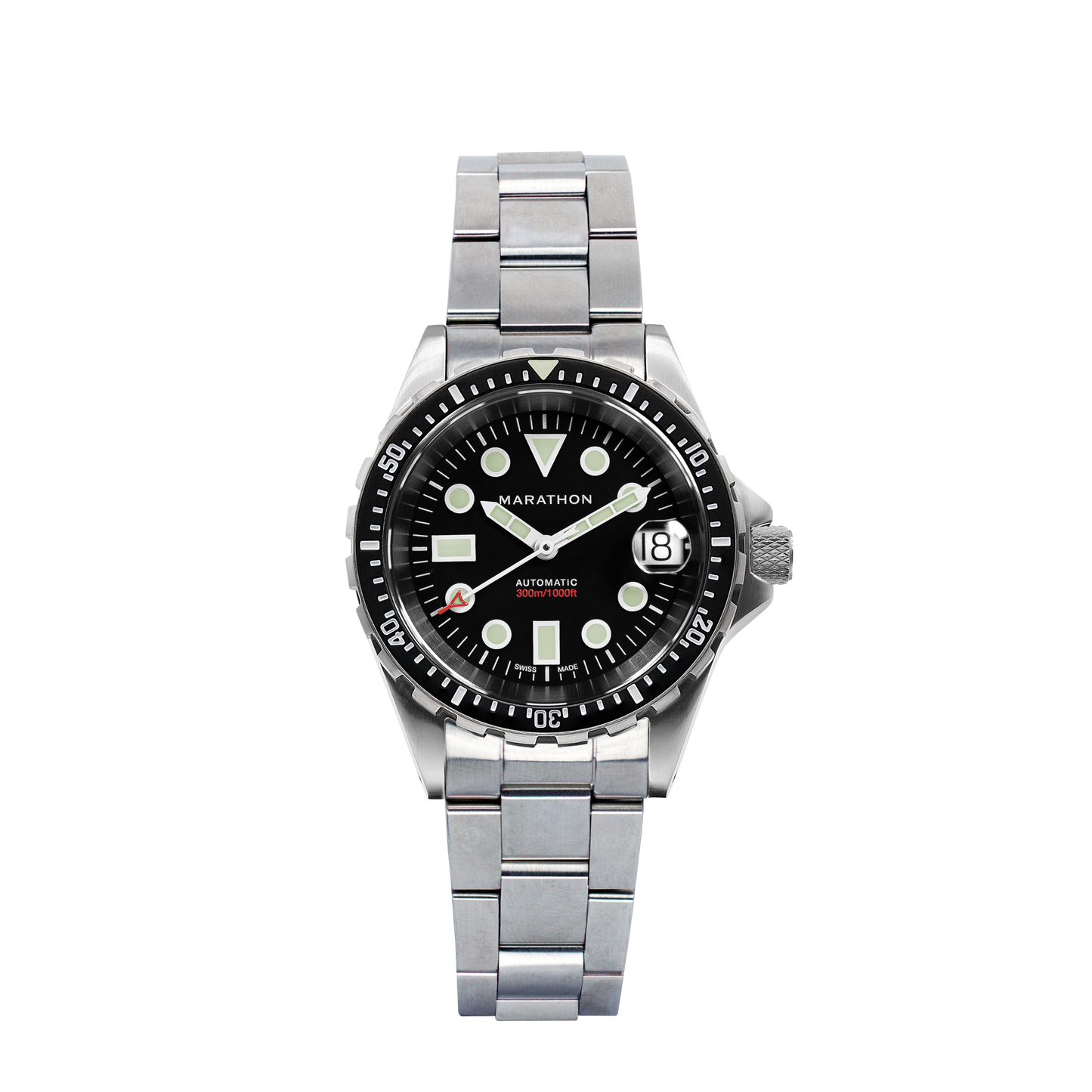 Marathon WW194026SS-2001 36Mm Osar-D Automatic Black Dial Unisex Watch