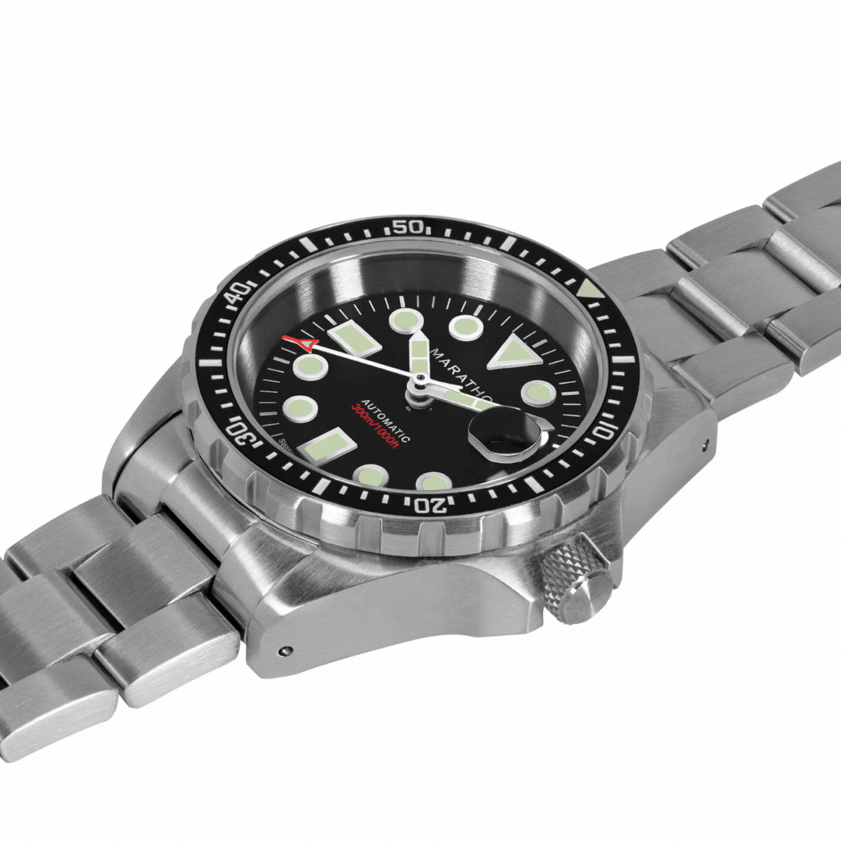 Marathon WW194026SS-2001 36Mm Osar-D Automatic Black Dial Unisex Watch