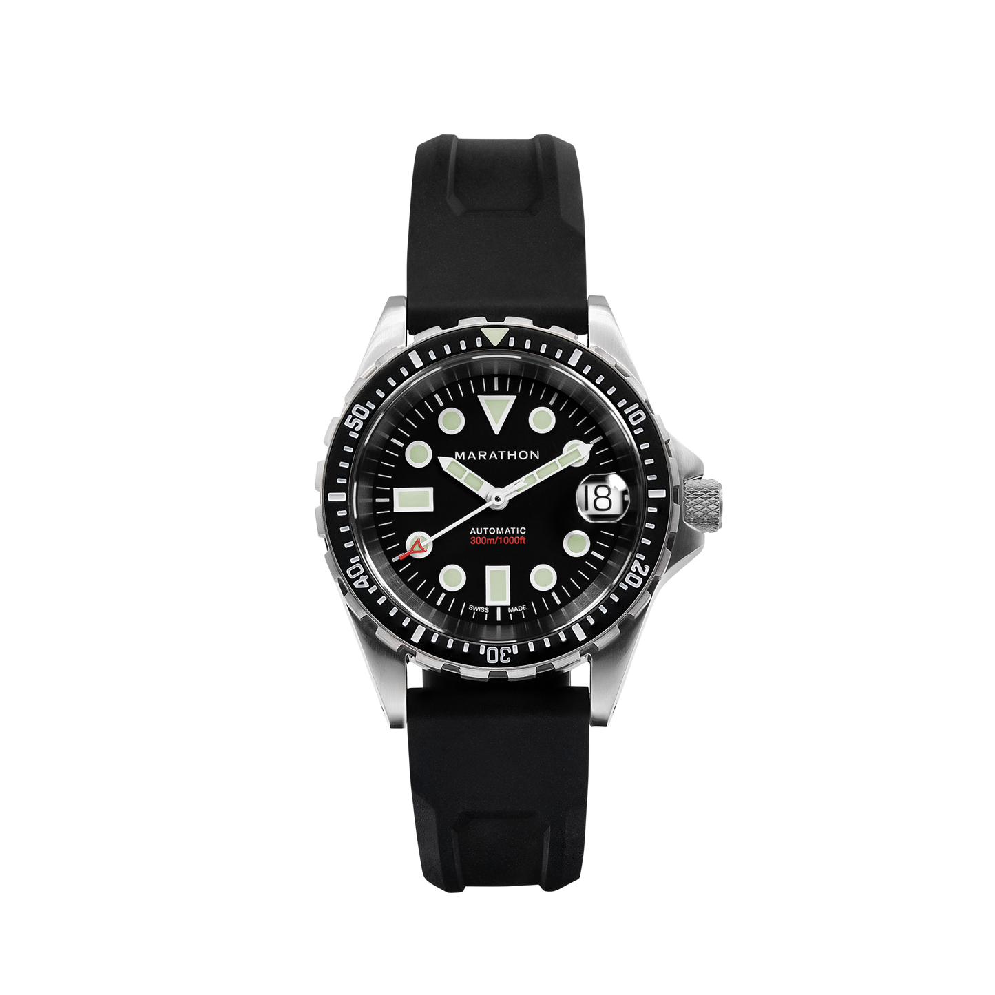Marathon WW194026SS-2030 36Mm Osar-D Black Dial Unisex Watch