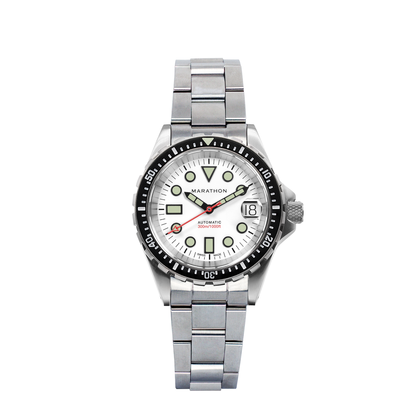 Marathon WW194026SS-2501 36Mm Osar-D Arctic Edition Automatic White Dial Unisex Watch