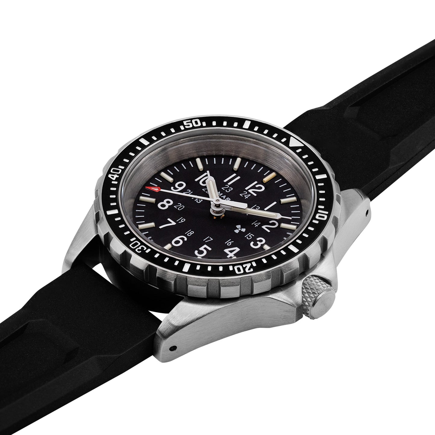 Marathon WW194027SS-0130 Medium Diver's Quartz (MSAR Quartz) - 36mm with 3 pieces Black Rubber Strap