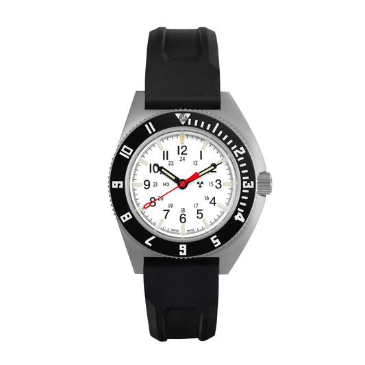 Marathon WW194029SS-0530 41Mm Ssnavarctic Edition, Type II - Pilot'S Automa White Dial Unisex Watch, SS/BKPS 3PC Rubber
