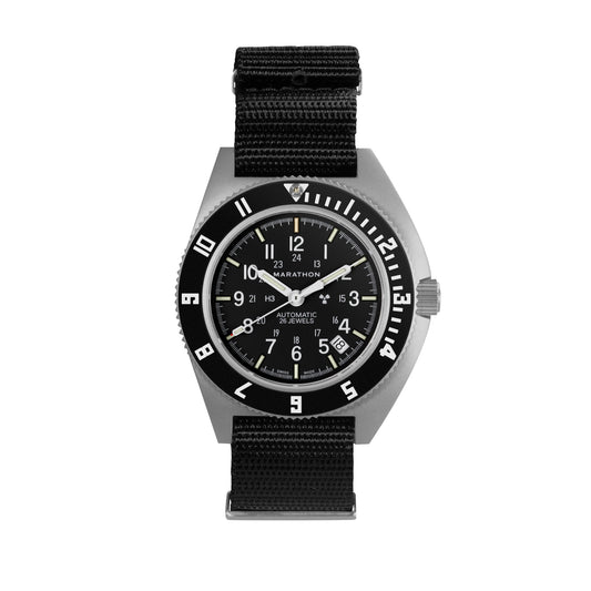 Marathon WW194030SS-0103 NAV, Date, AUTO, SAPH, NGM, COL: SS/BKPS DS Nylon 11"