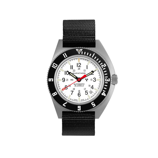 Marathon WW194030SS-0501 NAV, Date, AUTO, SAPH, ARCTIC NGM, COL: SS/BKBK Nylon 11"