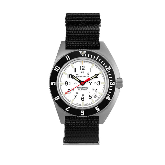 Marathon WW194030SS-0503 NAV, Date, AUTO, SAPH, ARCTIC NGM, COL: SS/BKPS DS Nylon 11"
