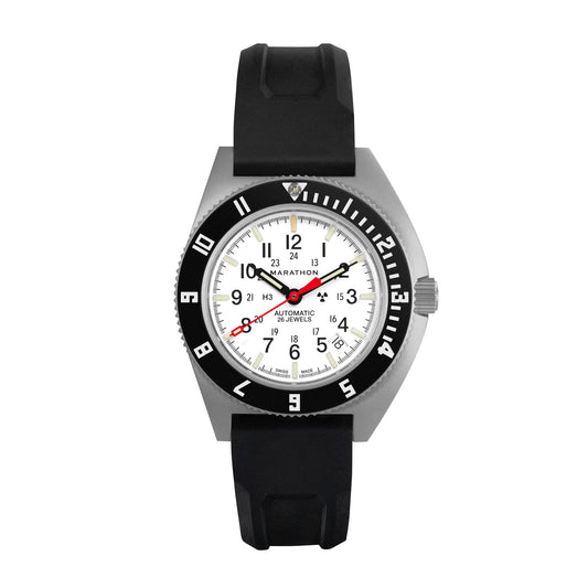 Marathon WW194030SS-0530 NAV, Date, AUTO, SAPH, ARCTIC NGM, COL: SS/BKPS 3PC Rubber Strap Kit