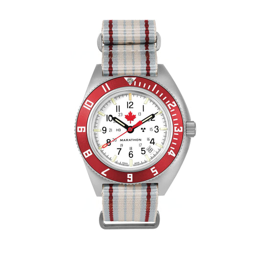 Marathon WW194030SS-1601 Canada Day watch with a DEFSTAN Nylon Strap