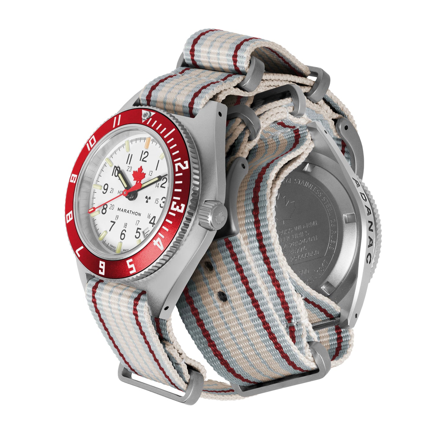 Marathon WW194030SS-1601 Canada Day watch with a DEFSTAN Nylon Strap
