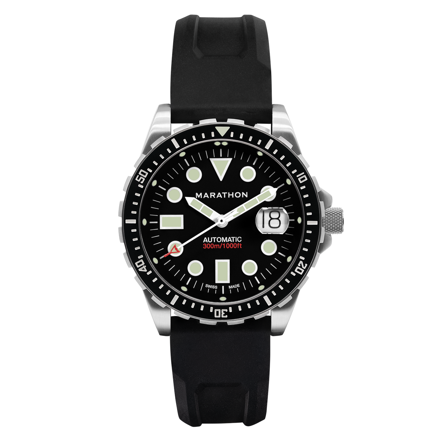 Marathon WW194037SS-2030 Diver's Watch, Automatic, 46MM OSAR, TYPE I, SS, COLOUR: SS/BKSS 3PC RUBBER
