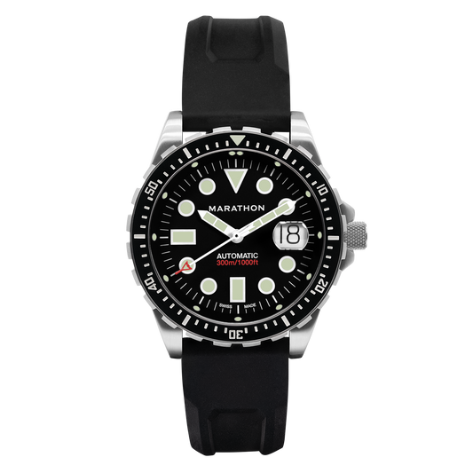 Marathon WW194037SS-2030 Diver's Watch, Automatic, 46MM OSAR, TYPE I, SS, COLOUR: SS/BKSS 3PC RUBBER