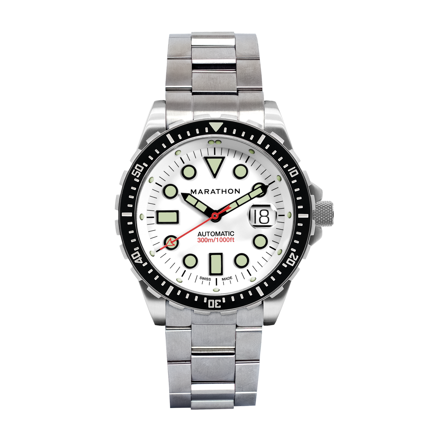 Marathon WW194037SS-2501 Diver's Watch, Automatic, 46MM OSAR WD, TYPE I, SS, COL: SS/SSMAM Steel